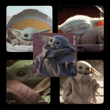 SmileMakers® 250 per Roll The Mandalorian: Child Sticker 1-5/8 Inch