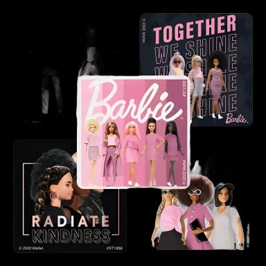 SmileMakers® 100 per Box Barbie & Friends Sticker 2-1/2 Inch