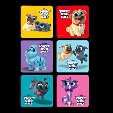 Puppy Dog Pals Stickers for Pediatric Rewards - 75 Pack by Kids Love Stickers®