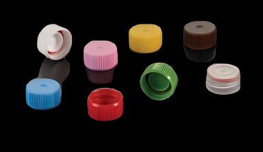 Polypropylene Tube Closure Washer Seal Red - T340 Series by Simport Scientific