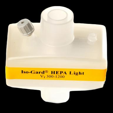 Heat and Moisture Exchanger with Filter Gibeck® ISO-Gard® 33.81 mg H2O / L Vt = 0.5 L 2.3 cm H2O @ 60 LPM - 28022