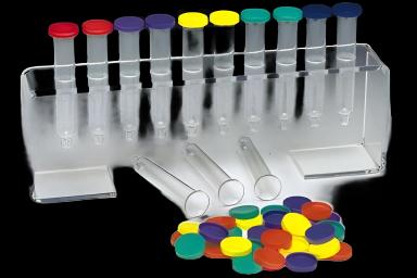Fisherbrand® UriSystem™ Tube Closure Plastic Snap Cap Blue For Standard UriSystem Tubes NonSterile