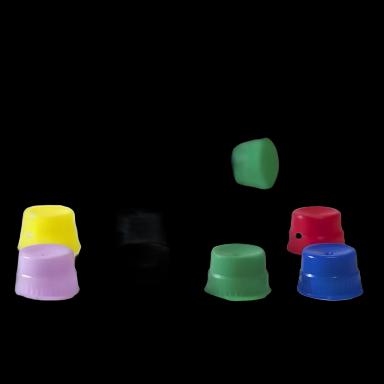 Globe® Scientific Polyethylene Snap Caps for 12 mm Tubes - Yellow, NonSterile