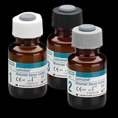 Reproductive Endocrinology Control Set Lyphochek® Maternal Serum Control AFP / hCG / b-hCG / Free Estriol 3 Levels 6 X 5 mL